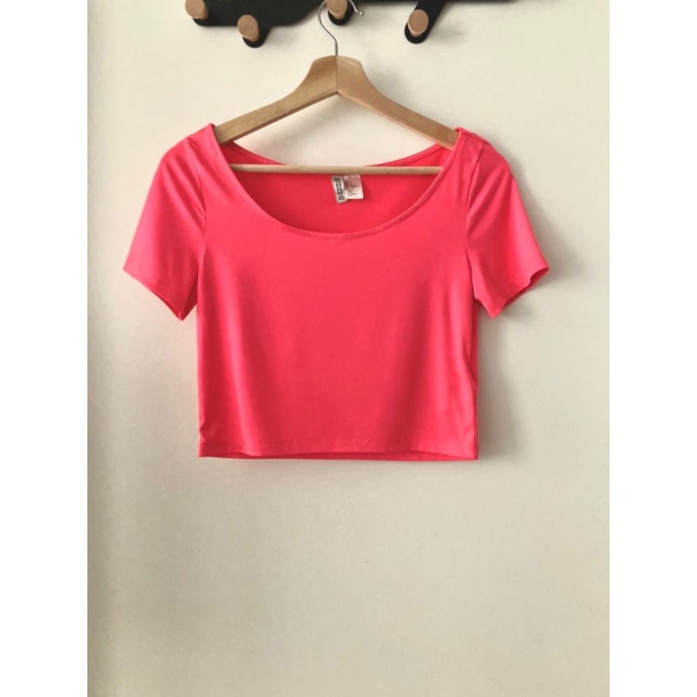 Hot pink crop top